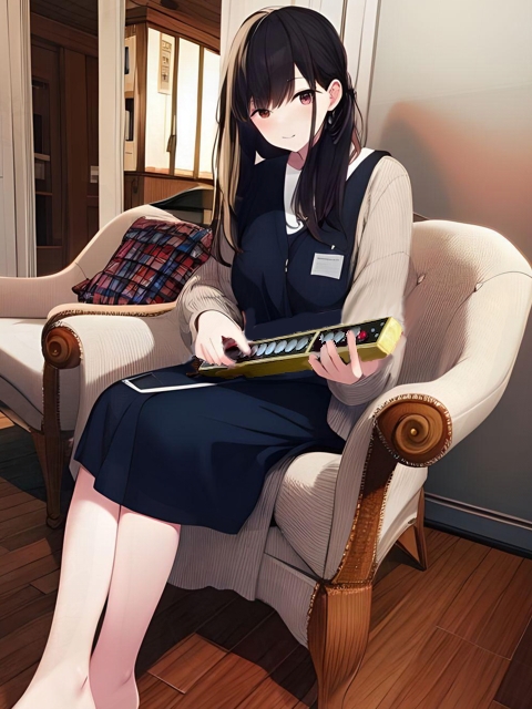 girl playing the zen harp